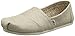 Toms Women's 10008015 Metallic Burlap Alpargata Flat, Natural, 9 M US