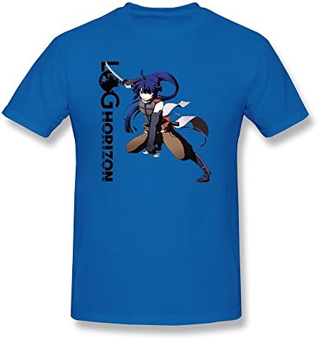 LongRVEA Men's Log Horizon Akatsuki Jump Tee-shirts Large RoyalBlue