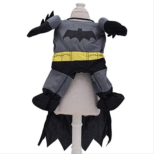 xyld089yk pet Christmas clothes, dog costumes, upright stand-up suits, Santa Claus, spiders, bats, superman dog costumes Dog makeovers (S) 3# Batman