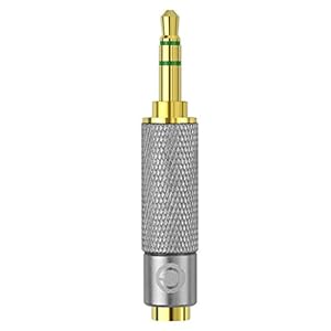 Geekria Apollo 3,5 mm stereo (ongebalanceerd) mannelijk naar 2,5 mm (gebalanceerd) vrouwelijk, audio-jack adapter, 3,5…