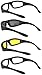 Black Motorcycle Padded Foam Glasses for Outdoor Activity Sport 2, 3, 4 Pairs OWL ®