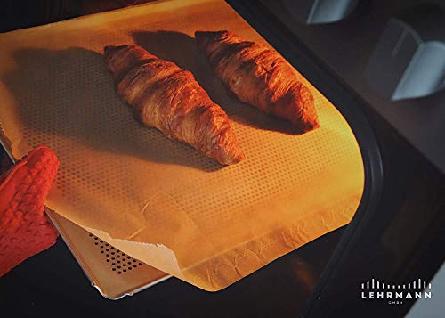 LEHRMANN Bakplaat geperforeerd 44,5 x 37,5 cm taartplaat geperforeerd pizzaplaat compatibel / vervanging voor oven… - Image 7