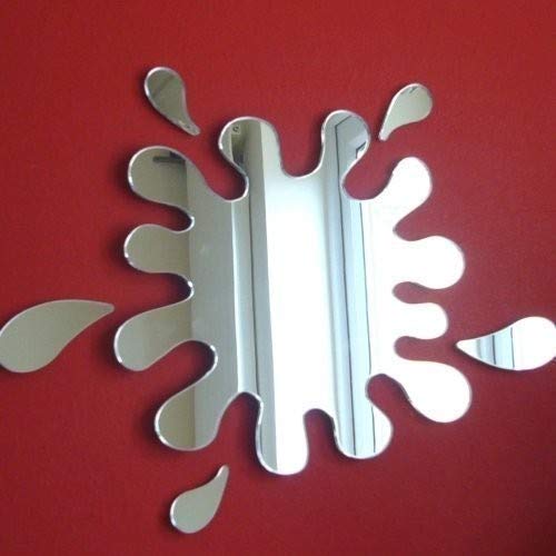 Splash Puddle Mirror with Six Splashes 45cm x 40cm