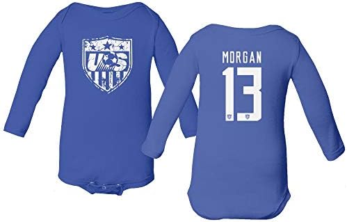 TURXIN New Soccer America USA National Team #13 Morgan Baby Long Sleeve Bodysuit