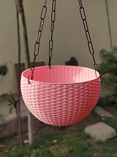 Antier Plastic Hanging pots for Plants and Flowers for Garden Balcony d