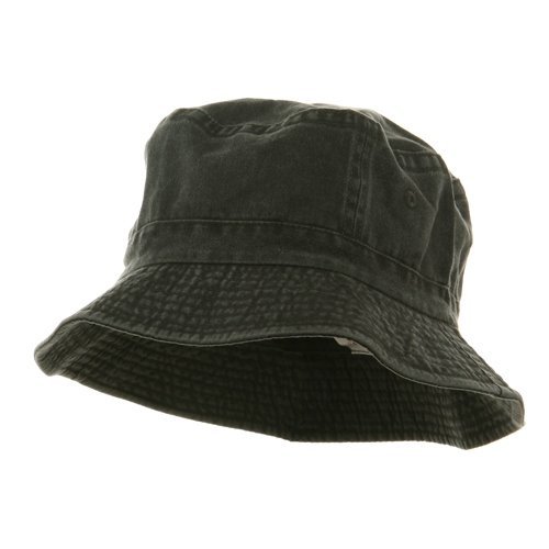 Pigment Dyed Bucket Hat-Charcoal W12S43E