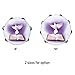 ammoon Double Row Jingle Tambourine Handbell Clap Drum Percussion Instrument with Dove & Bible Pattern for Church (8 inch)