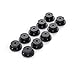 Ozco 51717 Ironwood 2-inch Rafter Clips, Black Galvanized Steel, Hardware Included (10 per Pack)