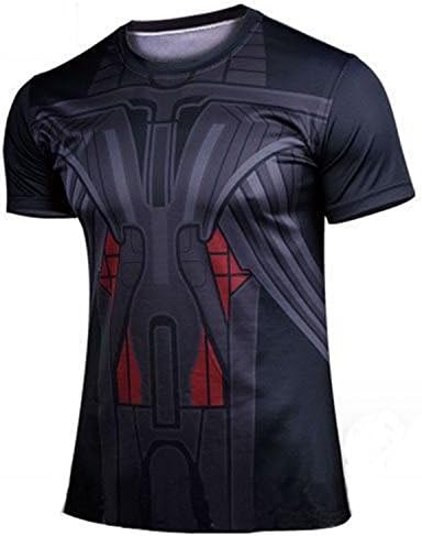 AmonKui Avengers Flash Man Hulk t Shirt Men Short Sleeve Jersey Super Hero Clothing T-Shirt XS-4XL Picture Color XXL