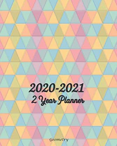 2020-2021 2 Year Planner Geometry: 24 Months Monthly Calendar Planner, 2 Year Monthly Appointment Notebook, Agenda Schedule Organizer and Business ... Freedom Fun Glitter Happy Planner by Edge Notebook