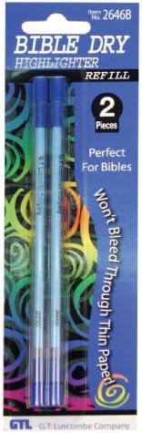 Bible Dry Highlighter Refills (2) Blue Carded