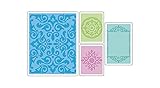 Sizzix Textured Impressions Embossing Folders 4/Pkg, Medallions/Frame/Damask