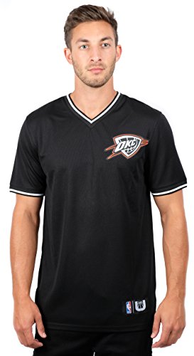 Ultra GameMen's NBA Official Game Time Soft Mesh Short Sleeve V-Neck Tee Shirt