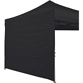 ABCCANOPY Instant Canopy SunWall 10x10 FT No Frame or Top, Black