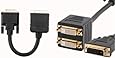 DVI Splitter Cable - Premium Double shielded with Gold Plated Connectors