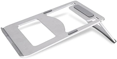 Xshelley Metal laptop stand,Aluminum Alloy Notebook Stand,Portable cooling Foldable Radiating Support Holder Laptop Stand, sliver