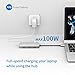 HooToo USB C Hub, 8-in-1 USB C Adapter with 4K HDMI, 100W Power Delivery, USB 3.0 Ports, 1Gbps Ethernet Port and SD/TF Card Readers for MacBook/Pro/Air, iPad Pro, Type-C Laptops and More (Silver)