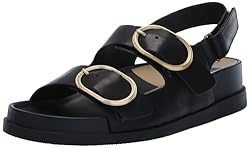 Dolce Vita Women's Starla Sandal, Black Leather, 6.5