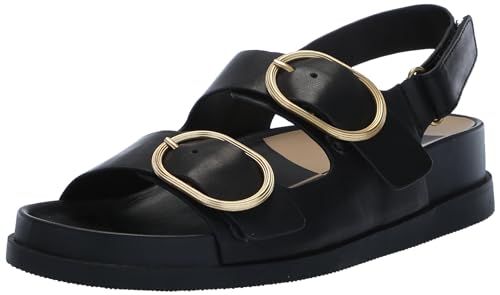 Dolce Vita Women's Starla Sandal, Black Leather, 6.5