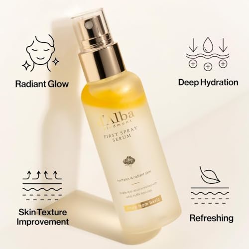 LBOYLOVE® White Truffle First Spray Serum, Vegan Skincare, Hydrating Facial Mist for Dry and Sensitive Skin, Glow Mist, Surfactant Free, Multifunctional Spray