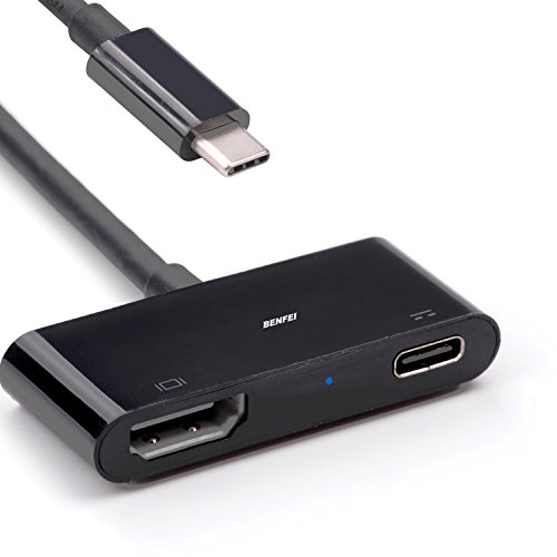 USB-C to HDMI 4K@60Hz Adapter, Benfei USB Type C Digital AV Multiport Adapter | USB-C to HDMI UHD Adapter | USB-C Female Charger Converter 2017/2016 MacBook Pro, 2016/2015 MacBook Samsung S8 LG5