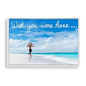 signwin Framed Canvas Wall Art Bikini Beauty and...