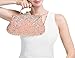 Albabara Satin Beaded Handmade Clutch Purse Evening Handbags,Pink