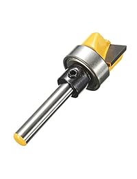 Yakamoz 1 4" vástago Flush Trim bisagra Mortising plantilla Router Bit con rodamiento de bolas Woodworking fresado Cutter Tool