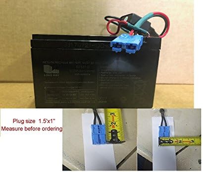 BATTERY MEASURE YOUR PLUG 12V original Kid Trax BATTERY for 2016 &amp; Later Ride On Ram Charger Bug Police Car Dodge Cat Loader BullDoze