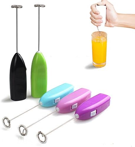 Electric Whisk Egg Beaters Food Handheld Hand Mixer Whisk Made of Food Grade Stainless Steel by Magical Imaginary( color random)