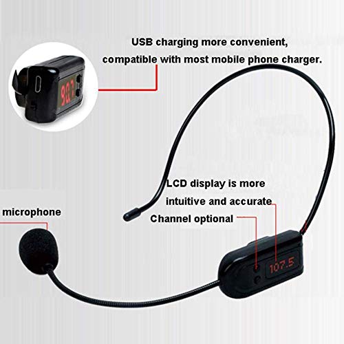 6 Wireless+Headset+Microphone+Handsfree+Megaphone