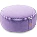 Mindful and Modern Velvet Meditation Cushion – Luxury Zafu Floor Pillow for Yoga – Large Buckwheat Meditation Pillow with Luxe Removable Cover in Seven Colors (Dusty Violet)thumb 1