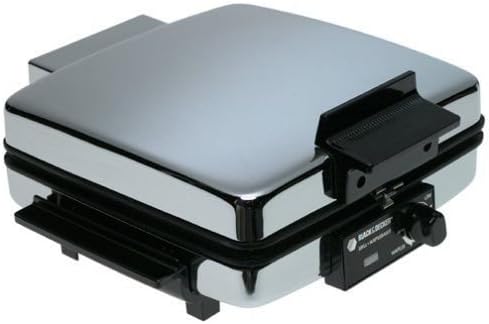 BLACK+DECKER G48TD 3-in-1 Waffle Maker & Indoor Grill/Griddle, Silver
