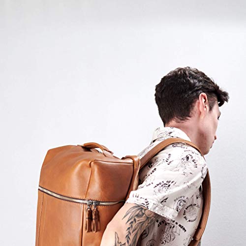 leather laptop backpack 17 inch