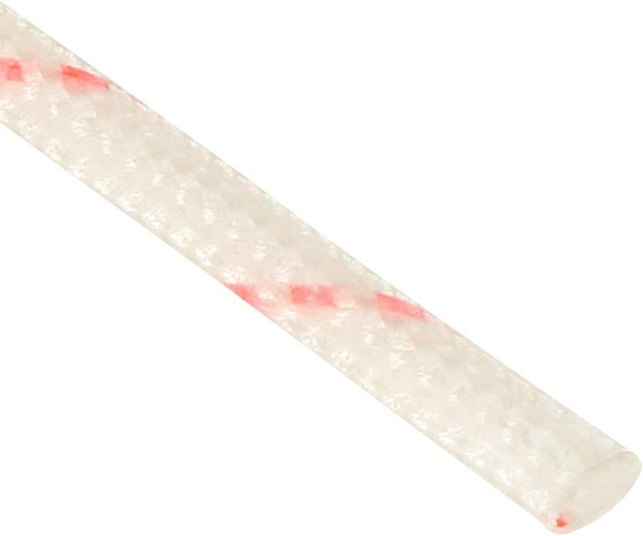 sourcing map Fiberglass Heat Shield Sleeve 1mm ID Adjustable PVC Silicone Fiberglass Sleeve Pipe, Red, 1mm(ID)x910mm(L)