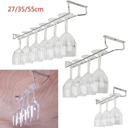 Wine Glass Hanger Rack Stemware Home Bar Pub Holder(35cm)
