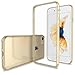 Luvvitt Clear View Case with Hybrid Scratch Resistant Back Cover and Shock Absorbing Bumper for Apple iPhone 7 (2016) iPhone 8 (2017) and iPhone SE (2020) - Gold
