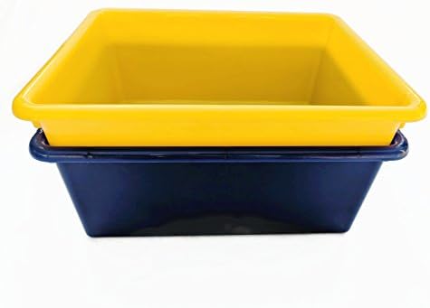 Tylson Plastic Storage Bins, Heavy Duty Basket, for Office Organizer, Compost Bucket, Fabric, Toy, Recycling. Safe for Food, and Kids