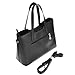 Fashion road Genuine Leather Women's Shoulder Bags Top-Handle Handbag Tote Purse Bag, Black