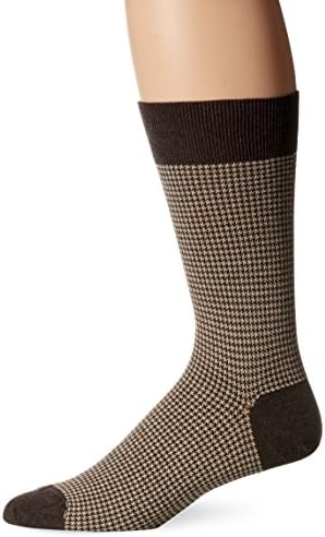 Men's Two Color Houndstooth Sock