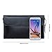 S-ZONE Women's Genuine Leather Evening Envelope Clutches Handbags Shoulder Bag