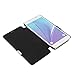 MTRONX Phone Case for Samsung GalaxyNote 5, Note 5, Magnetic Ultra Folio Flip Slim Leather Twill Case Cover Pouch N9200 - Black(MG-BK)