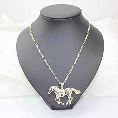 Pendant Necklace for Women Girl Jewelry Gold Horse
