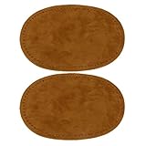 MagiDeal Pair of Oval Iron on Elbow Knee Patches Decorative Sewing DIY Craft - Camel
