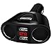 USB Car Charger, Topoint 120W Multiple Ports Car Charger 12V/24V Dual USB Ports 3.1A with 2 Socket Cigarette Lighter Splitter Car Power Adapter for Smart Phones/GPS Devices