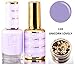 DND DC Purples GEL POLISH DUO, Gel Lacquer 0.5 oz + Matching Nail Polish Color 0.5 oz, Daisy Nails (with bonus side Glitter) Made in USA (Unicorn Lovely (118))