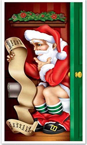 Beistle Santa Restroom Door Cover