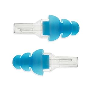 Image of Etymotic Research ER20 High-Fidelity Earplugs, Blue Tip with Clear Stem, 1 Pair Standard Fit