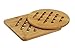 BOBZYXL Bamboo Trivet, Kitchen Bamboo Hot Pads Trivet, Heat Resistant Pads Teapot Trivet (Square and Round) …
