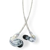 Shure SE215 PRO Wired Earbuds - Professional Sound Isolating Earphones, Clear Sound &amp; Deep Bass, Single Dynamic MicroDriver, Secure Fit In Ear Monitor, plus Carrying Case &amp; Fit Kit - Clear (SE215-CL)